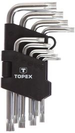 Set de unelte de mână Topex 819 Chei Torx scurte T10-T50 (1set-9buc) (35D960)