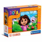 Puzzle Clementoni Cuburi Dora the Explorer 2025, 12 bucăți (41510)