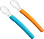 Set lingure din silicon Wee baby orange/blue (4 luni+) 2 buc