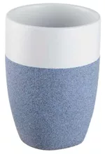 Pahar pentru periuțe de dinți Bisk 06307 STONE albastru. (ceramica)