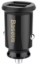 Зарядное устройство для автомобиля Baseus CCALL-ML01, Grain mini, 2xUSB-A, 3.1A, Negru