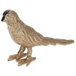 Декор Promstore 55257 Statueta Golden Bird 25x15x6cm, aurie, aluminiu