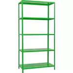 Raft de depozitare УХЛ-МАШ МС-З 1970х1000х400 Стеллаж модульный (5 полок) Зеленый