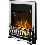 Șemineu electric ArtFlame Galileo silver, 592x482x185 mm, Negru