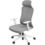 Офисное кресло Deli CDOD02, сетка и обивка, серое