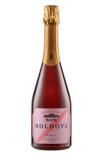 Mileștii Mici Moldova de Lux, игристое вино  розовое брют, 0,75 л
