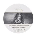Set de creație miscellaneous Hârtie pentru schițe SMLT, rotundă, Bristol, albă, 16cm, 20file, extra netedă