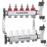 Set distribuitor Wisse Set Distribuitor inox 1'' 5C cu debitmetre (58237)