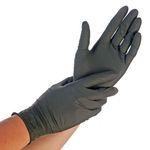 Перчатки NITRIL SAFE FIT, размер L, ЧЕРНЫЕ, 200шт, HYGONORM, FM