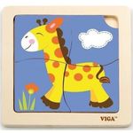 Головоломка Viga 51319 Mini-puzzle din lemn Girafa