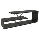 Comodă TV Trendy Zigzag, Antracit 120x40x30cm