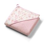 Аксессуар для купания BabyOno 1552/01 Prosop cu gluga de baie Terry roz 100x100