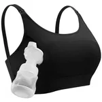 Sutien pentru alaptat Momcozy HF088-BL000M-A Sutien pentru pompare hands-free Black, marimea M