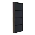 Полка для обуви Trendy Locking 4 Piece Metal-Black, 50x136x15cm