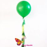Balon  verde mare 91 cm cu ghirlandă tassel