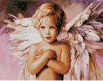 Девочка-ангел, 40x50 см, алмазная мозаика Артукул: FA40056