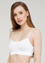 Топ бесшовный Cami Top White S-M / L-XL