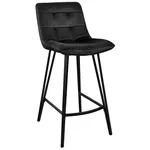 Барный стул Deco LAUS Catifea Black+Black Leg