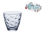 Set pahare pentru apa Flora Acqua 6buc, 260ml, albastre