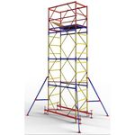 Лестница Lider-Tech 1+1 Turn mobil PSRV, H=3.6m (marimea podinei 2.0x1.2m)