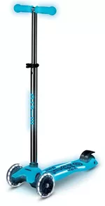 Самокат Micro MMD377 Maxi Deluxe Glow LED Plus Crystal Blue