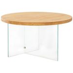 Журнальный столик Trendy Serenity, Transparent, Stejar