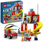 Set de construcție Lego 60375 Fire Station and Fire Truck
