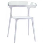 Scaun Papatya Luna - clear / white