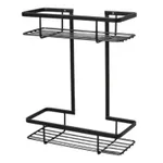 Полка для ванной Hydro S HOLA, Inox/Neagra, dubla p/u baie