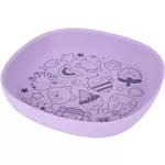Seturi pentru hrănire bebelușilor Skip Hop 9S256210 Farfurie din silicon Skip Hop Squad Purple