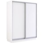 Dulap Mobildor-Lux Fox uși glisante din PAL (150x60x220H cm) Alb