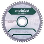 Disc de tăiere Metabo 628282000 Panza fierastrau circular Multi Cut Classic HW/CT 190x30, Z54 FZ/TZ 5°