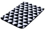 Covoraș de baie Bisk 07925, alb/negru, 45x70