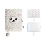 Блокнот St.RIGHT 57901 Agenda cu lacat, A5, 96foi, 3D My Little Friend Sheep, coperta plus