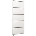 Полка для обуви Mobildor-Lux Leo Slim 100x16x203H cm White