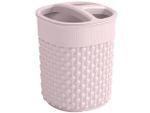 Стакан для зубных щеток с крышкой Filo 9X12cm, розовый