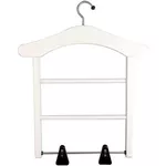 Cuier pentru haine Arredamenti Italia Milady Bianco, вешалка-плечики с клипсами, белый лак