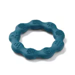 Inel dentitie din silicon Babyono Ring Blue