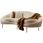 Диван Trendy Eses Crema Bouclett 255x85x120cm (3 locuri)