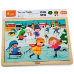 Головоломка Viga 51272 Puzzle din lemn Anotimpuri: Iarna (24 elem.)