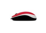 Mouse Genius DX-120, Optical, 1000 dpi, 3 buttons, Ambidextrous, Red, USB