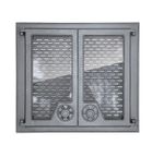 Дверца чугунная со стеклом двустворчатая FINLANDIA