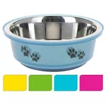 Bol pentru câini și pisici Holland 46843 Pets Миска для собак Pets 0.35l 14cm не скользящая голубая нерж