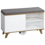 Raft pentru încălțăminte Kesper 15942 Dulap pantofi alb PAL 77x30x48cm