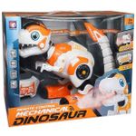 Радиоуправляемая игрушка New World A104 Интерактивный динозавр Steam , оранжевый, 835046