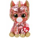 Мягкая игрушка TY TY36670 Flippables SUNSET coral unicorn 15 cm