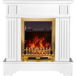 Камин электрический ArtFlame Marina Extra & Galileo gold, 1092x1034x300 mm, Alb