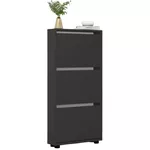 Полка для обуви Mobildor-Lux Leo Slim 80x16x125H cm Anthracite