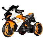 Mașină electrică pentru copii Richi (52962) Motocicleta oranj pe acumulator pentru copii (W6)