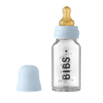 Бутылочка стеклянная BIBS Baby Blue (0+) 110 ml
